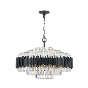 Clearance: Allegra Collection - 83cm Chandelier - Matte Black