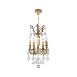AMERICANA 5 Light Chandelier - Brass Finish