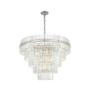 Ashton Collection - Five Tier Chandelier - 120cm - Champagne Finish