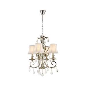 ARIA - Hampton 4 Arm Chandelier - Nickel Plated