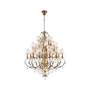 ARIA - Hampton 24 Arm Chandelier - Brass