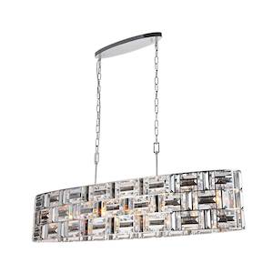 Aurora Collection: Aurora Oval - NewYork Pendant Chandelier -Length: 120cm
