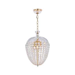 Bohemian Basket Chandelier - Width: 30 cm - Brass Fixtures
