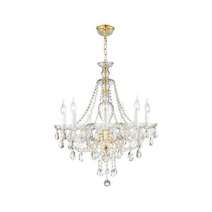 Bohemian Brilliance 7 Arm Crystal Chandelier- GOLD