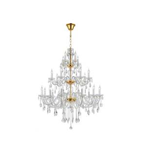 Bohemian Brilliance 24 Arm Crystal Chandelier- GOLD