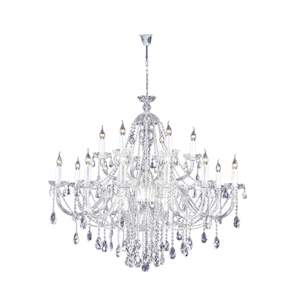 Bohemian Brilliance LARGE 18 Arm Two Tier Chandelier - CHROME