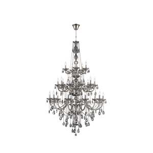 Bohemian Elegance Collection: Bohemian Elegance 25 Light Crystal Chandelier- SMOKE