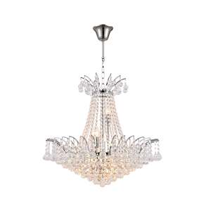 Cascading Empress Collection: Cascading Empress Chandelier - 11 Light Chrome - W:60cm