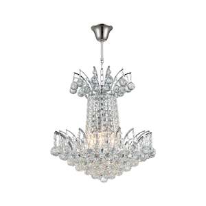 Cascading Empress Chandelier - 4 Light Chrome - W:40cm
