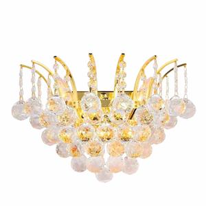 Cascading Empress Collection: Cascading Empress Wall Sconce -Gold - W:40cm