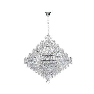 NewYork - Diamond Edge Crystal Pendant Light - 50cm