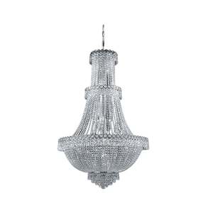 Empire Royal Empire Collection: Large Empire Basket Chandelier - CHROME - 17 Light