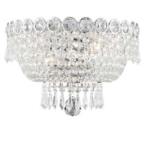 Empire Wall Sconce Light - CHROME - W:30cm