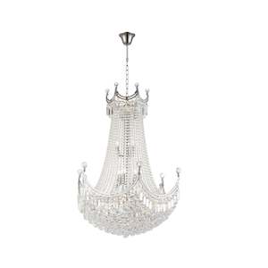 Royal Empire Crystal Basket Chandelier - CHROME - W:76cm