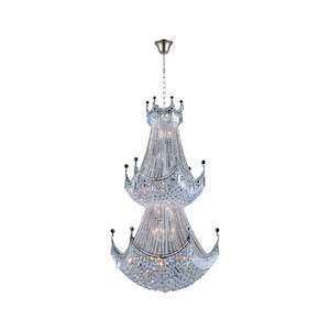 Royal Empire Staircase Basket Chandelier - CHROME - W:90cm