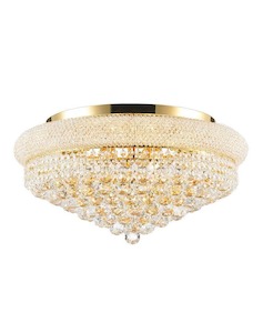 Empress Royal Empress Collection: Royal Empress Flush Mount Basket Chandelier - GOLD - W:60cm