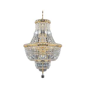 Empress Royal Empress Collection: Empress Crystal Basket Chandelier - GOLD 12 Light