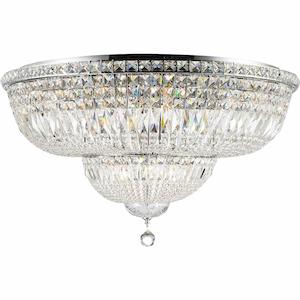 Empress Flush Mount Basket Chandelier - CHROME - Width: 94cm
