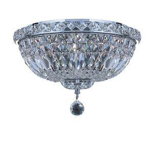 Empress Flush Mount Basket Chandelier - CHROME - W:35cm