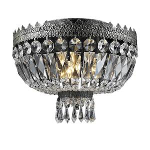French Royal French Basket Collection: Royal French Basket Chandelier - Flush Mount - Antique SILVER - W:30cm