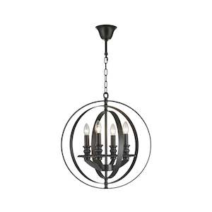 Hampton Orb - 4 Light - Dark Bronze