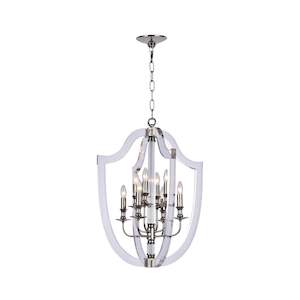 Lantern Collection: NewYork Lantern 8 Light - Polished Nickel Finish