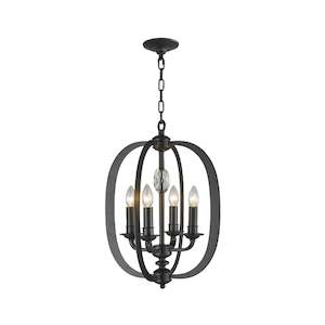 Luxe Luxe Halo Collection: NewYork Luxe - 4 Light - Dark Bronze