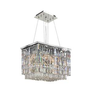 Modena Collection: Modena Crystal Pendant - Rectangle Multi Tier W: 40cm