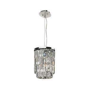 Modena Crystal Pendant - Small Oval Multi Tier W: 25cm