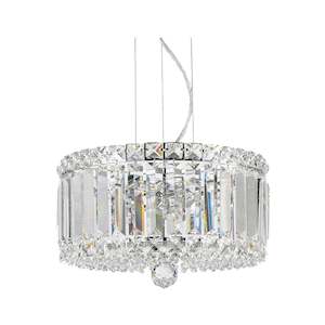 Modular Collection: Modular Crystal Pendant - 30cm - Chrome Fixtures