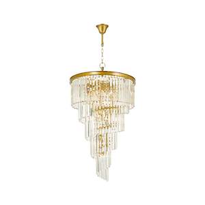 NewYork Oasis Spiral Chandelier - Antique Gold - Width: 60cm