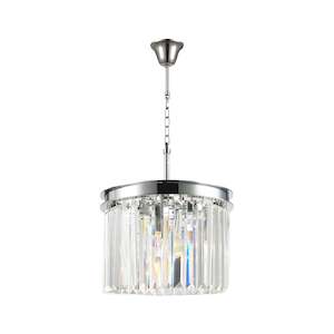 Oasis Oasis Spiral Collection: NewYork Oasis Open Ring Chandelier- Clear Finish - W:30cm