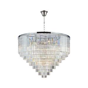 Odeon (Oasis) Chandelier- Large 9 Layer - Clear Finish - W:130cm