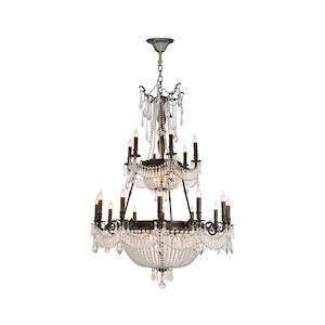 Regency Basket Collection: Regency Basket Chandelier Double Layer - Antique Bronze Style - W:100cm