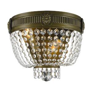Regency Basket Collection: Regency Wall Sconce - Antique Bronze Style - W:30cm