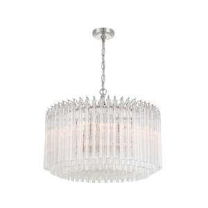 Xavier Collection - 7 Lights Chandelier - Polished Nickel
