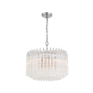 Xavier Collection - 5 Lights Chandelier - Polished Nickel