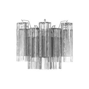 Odelle Collection - Wall Sconce Light - Smoke & Chrome - W:36cm