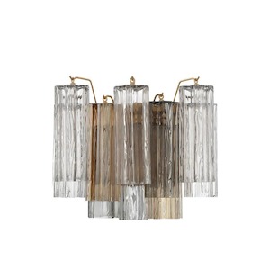 Odelle Collection - Wall Sconce Light - Autumn & Chrome - W:36cm