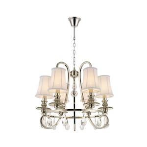 NewYork - Hampton 6 Arm Chandelier - Nickel Plated
