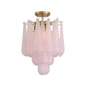 Libby Collection - 4 Lights Semi-Flush - Blush