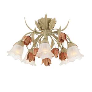 Flushmountchandelier Filter: Brittany Collection - Sage Rose Flush Mount