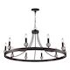 Harper Collection - 10 Light Chandelier - Warm Bronze