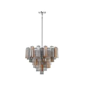 Odelle Collection - Ring Chandelier - Autumn & Chrome - W:68cm