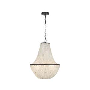Basket Chandeliers: Gigi Collection - Basket Chandelier - Dark Bronze