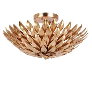Laurel Collection - Light Flush Mount - Antique Gold - Default