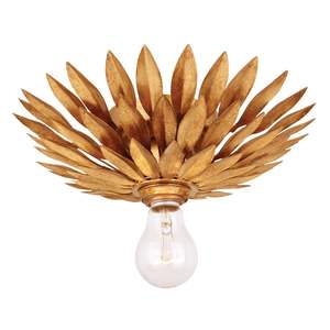 Laurel Collection - Flush Mount - Antique Gold