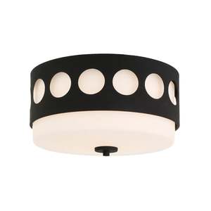 Luxo Collection Flush Mount - Matte Black