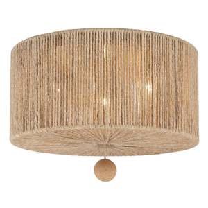 Karina Collection - Flush Mount - Rattan
