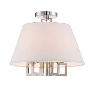 Strata Collection - Flush Mount - Polished Nickel